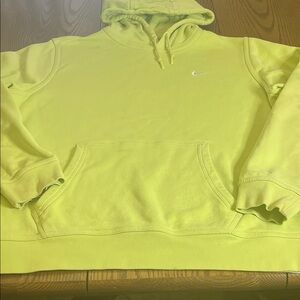 Nike Men's Bright Yellow Hoodie